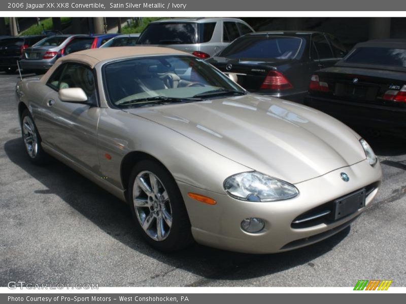Satin Silver Metallic / Ivory 2006 Jaguar XK XK8 Convertible