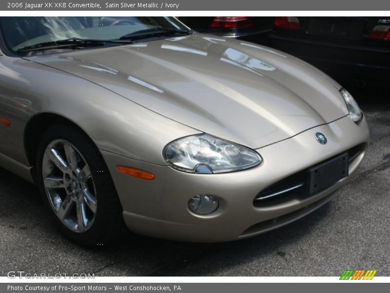 Satin Silver Metallic / Ivory 2006 Jaguar XK XK8 Convertible