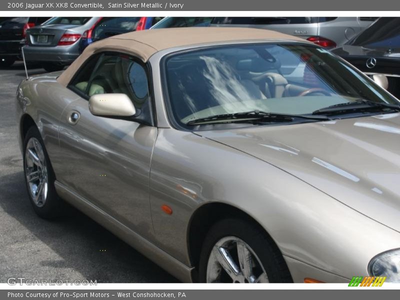 Satin Silver Metallic / Ivory 2006 Jaguar XK XK8 Convertible
