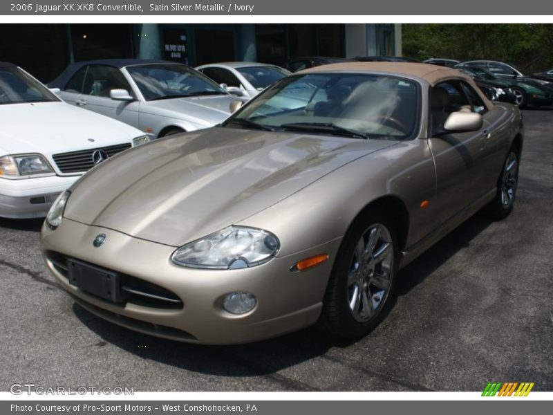 Satin Silver Metallic / Ivory 2006 Jaguar XK XK8 Convertible