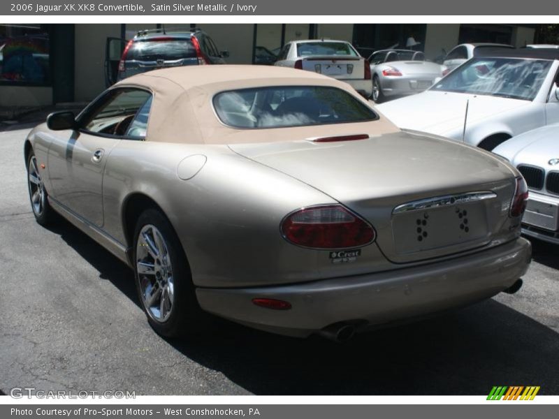 Satin Silver Metallic / Ivory 2006 Jaguar XK XK8 Convertible