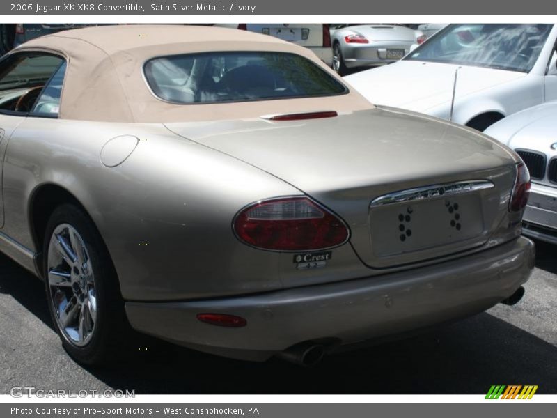 Satin Silver Metallic / Ivory 2006 Jaguar XK XK8 Convertible