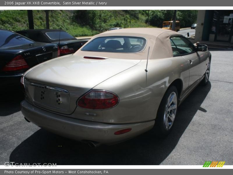 Satin Silver Metallic / Ivory 2006 Jaguar XK XK8 Convertible