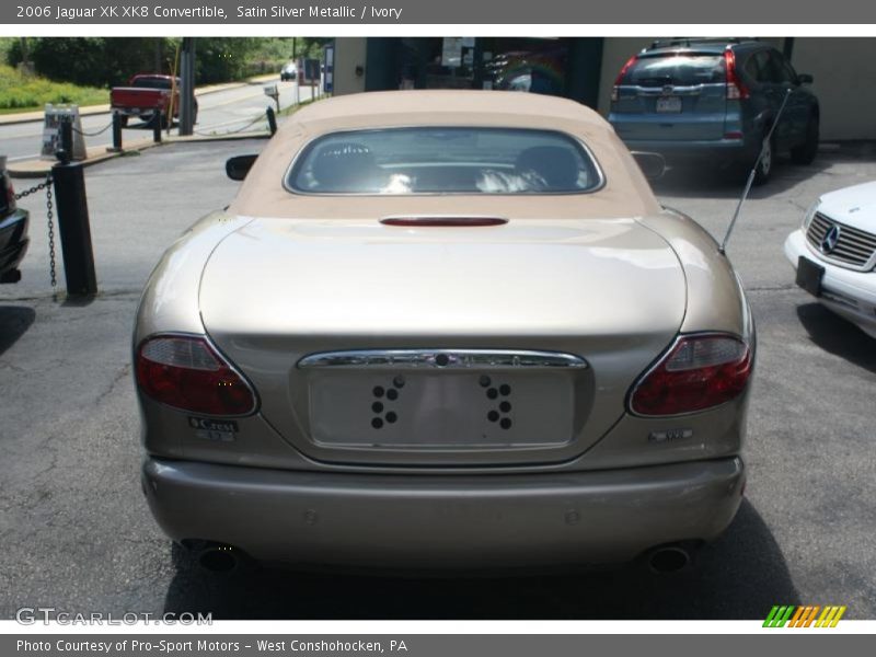 Satin Silver Metallic / Ivory 2006 Jaguar XK XK8 Convertible