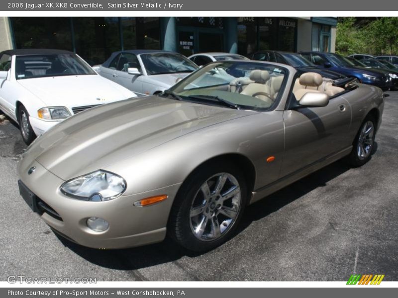 Satin Silver Metallic / Ivory 2006 Jaguar XK XK8 Convertible