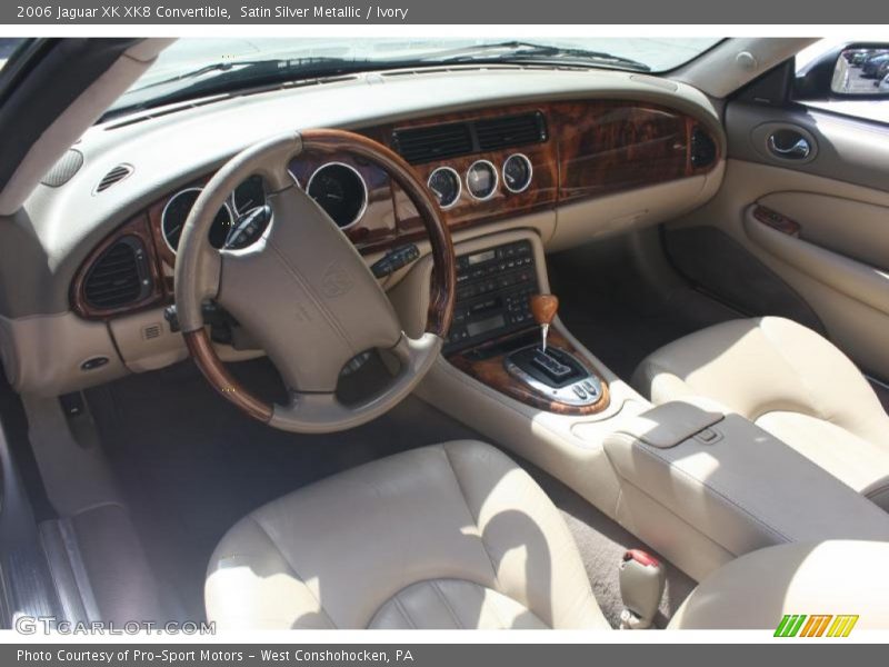 Satin Silver Metallic / Ivory 2006 Jaguar XK XK8 Convertible