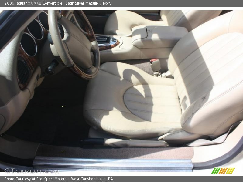 Satin Silver Metallic / Ivory 2006 Jaguar XK XK8 Convertible