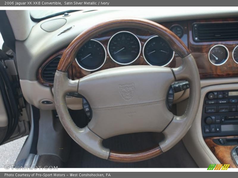 Satin Silver Metallic / Ivory 2006 Jaguar XK XK8 Convertible