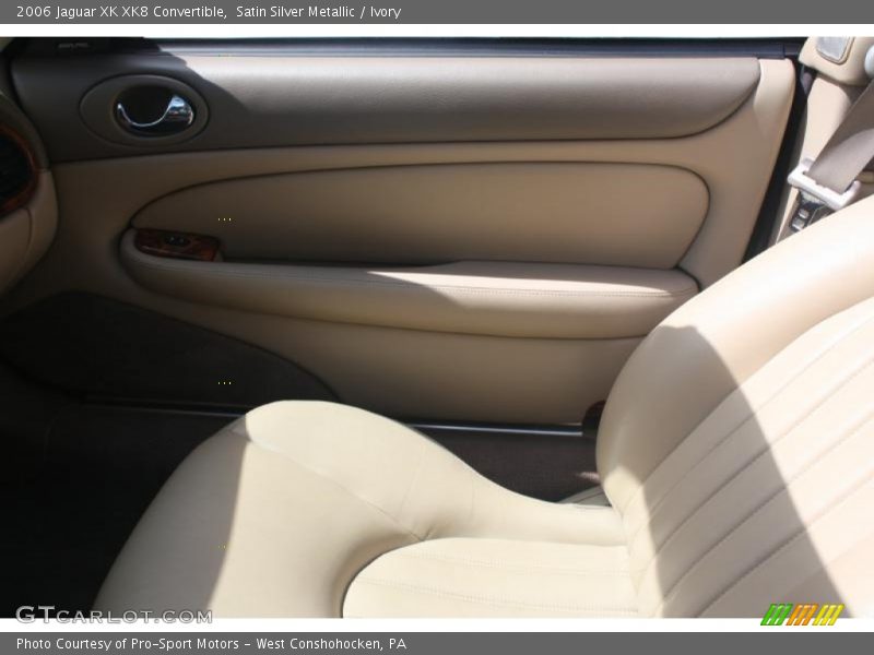 Satin Silver Metallic / Ivory 2006 Jaguar XK XK8 Convertible
