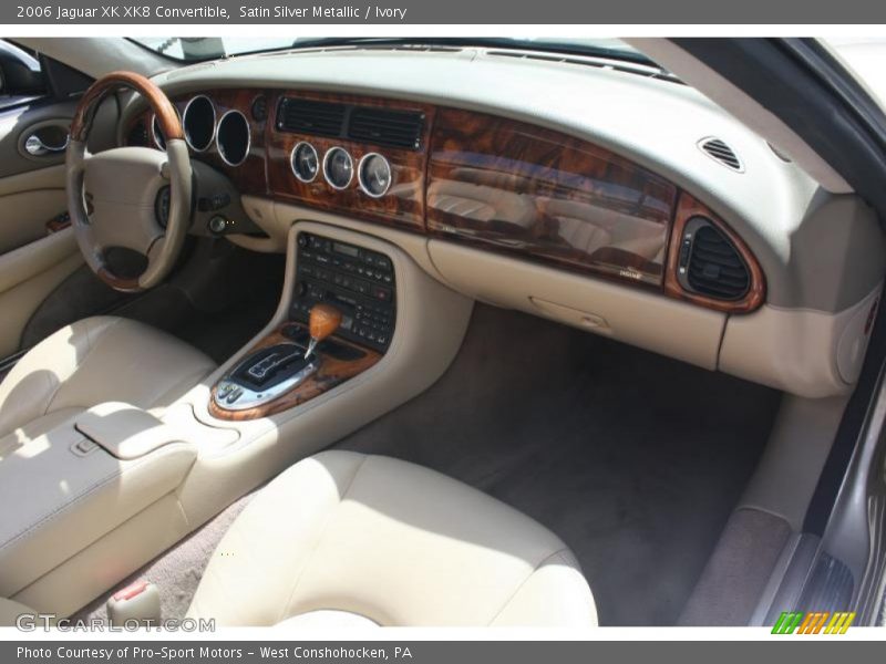 Satin Silver Metallic / Ivory 2006 Jaguar XK XK8 Convertible