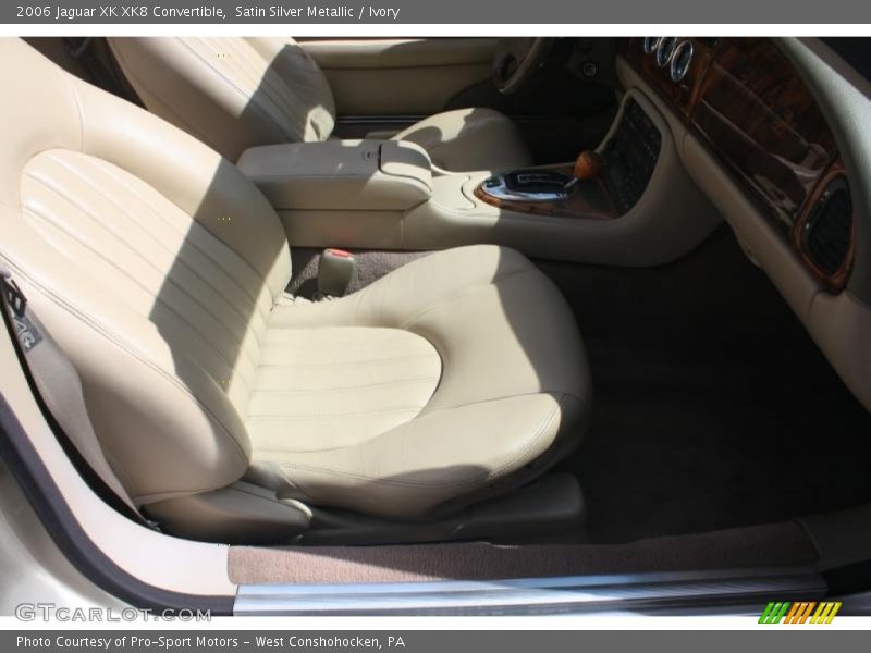 Satin Silver Metallic / Ivory 2006 Jaguar XK XK8 Convertible