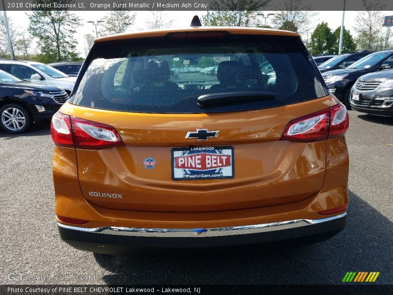Orange Burst Metallic / Medium Ash Gray 2018 Chevrolet Equinox LS