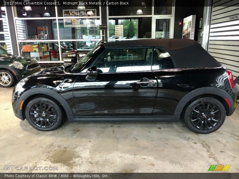 Midnight Black Metallic / Carbon Black 2017 Mini Convertible Cooper S