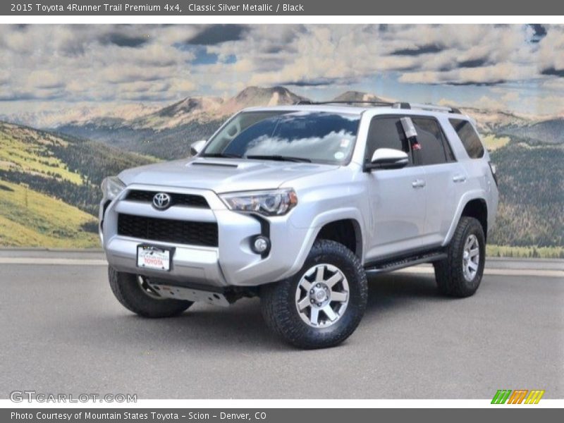 Classic Silver Metallic / Black 2015 Toyota 4Runner Trail Premium 4x4