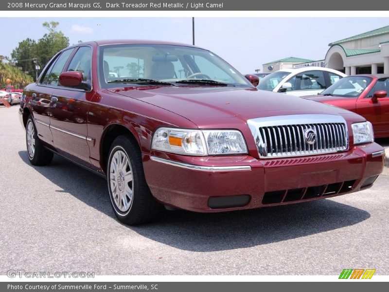 Dark Toreador Red Metallic / Light Camel 2008 Mercury Grand Marquis GS