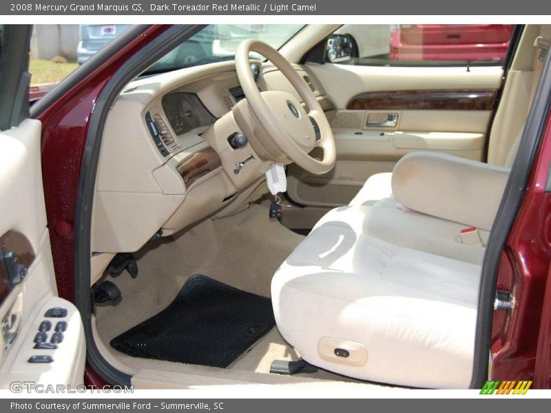 Dark Toreador Red Metallic / Light Camel 2008 Mercury Grand Marquis GS
