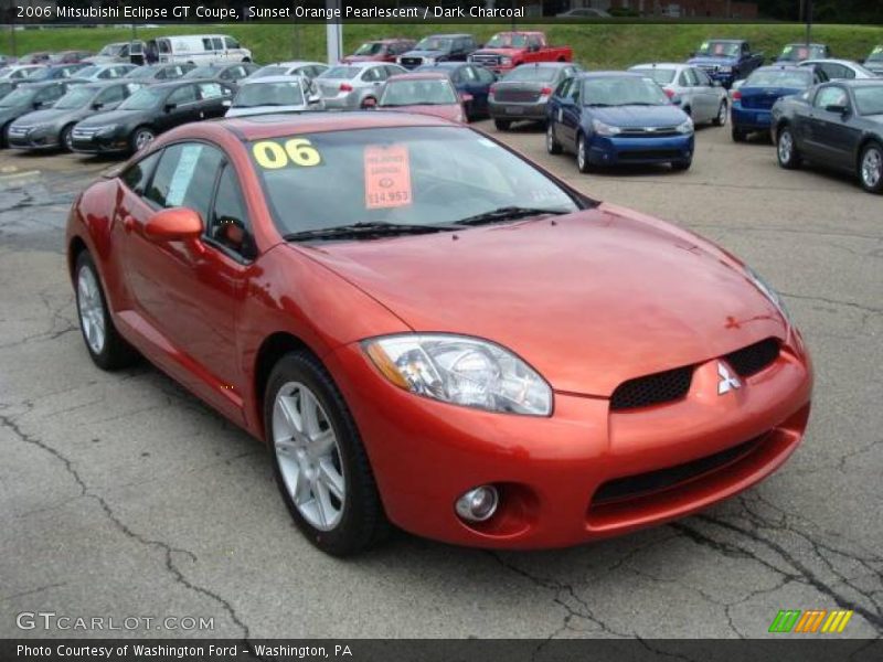 Sunset Orange Pearlescent / Dark Charcoal 2006 Mitsubishi Eclipse GT Coupe