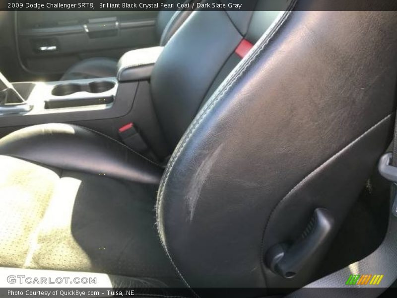 Brilliant Black Crystal Pearl Coat / Dark Slate Gray 2009 Dodge Challenger SRT8