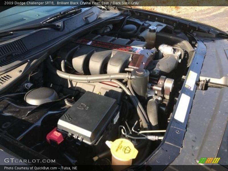 Brilliant Black Crystal Pearl Coat / Dark Slate Gray 2009 Dodge Challenger SRT8