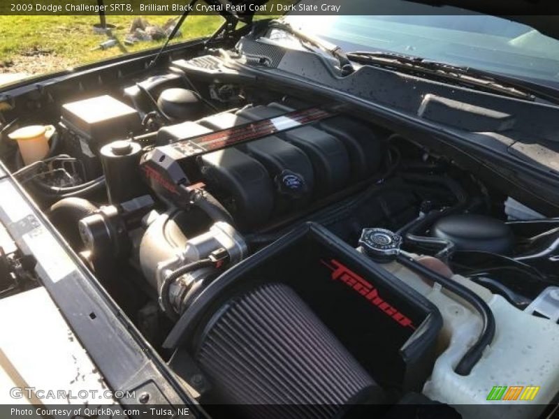 Brilliant Black Crystal Pearl Coat / Dark Slate Gray 2009 Dodge Challenger SRT8