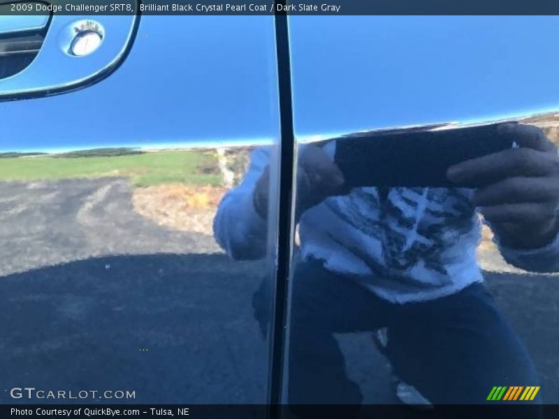 Brilliant Black Crystal Pearl Coat / Dark Slate Gray 2009 Dodge Challenger SRT8