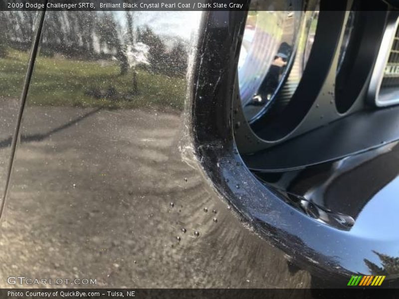 Brilliant Black Crystal Pearl Coat / Dark Slate Gray 2009 Dodge Challenger SRT8