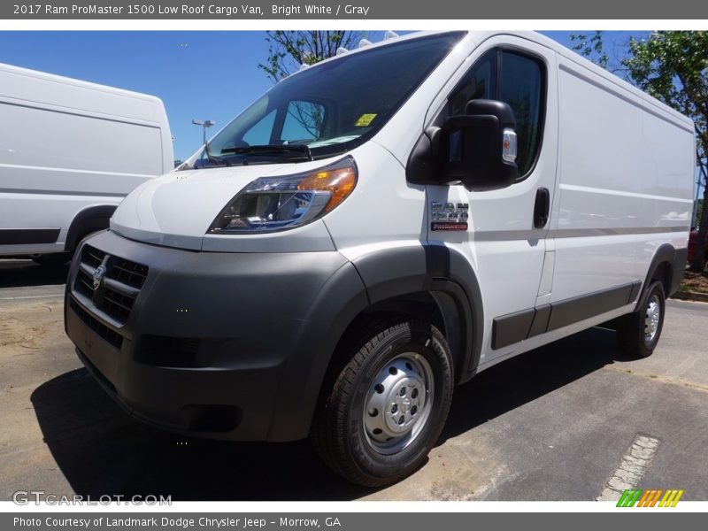 Bright White / Gray 2017 Ram ProMaster 1500 Low Roof Cargo Van