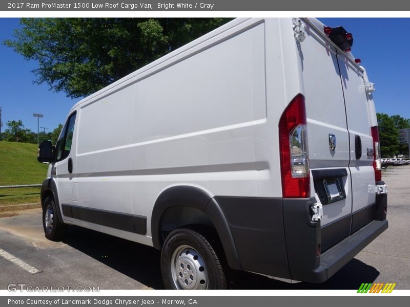 Bright White / Gray 2017 Ram ProMaster 1500 Low Roof Cargo Van