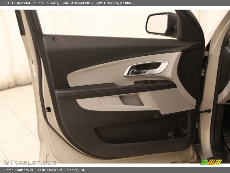 Gold Mist Metallic / Light Titanium/Jet Black 2011 Chevrolet Equinox LS AWD