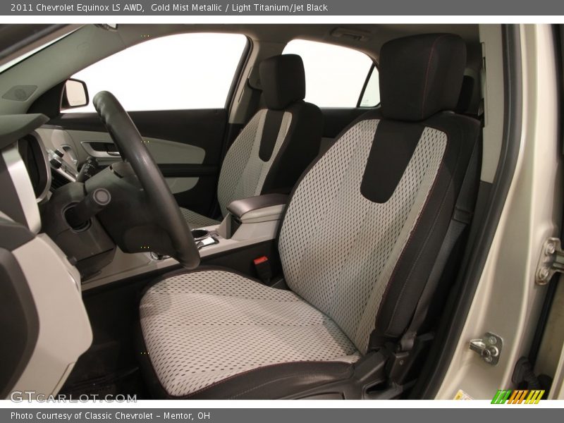 Gold Mist Metallic / Light Titanium/Jet Black 2011 Chevrolet Equinox LS AWD