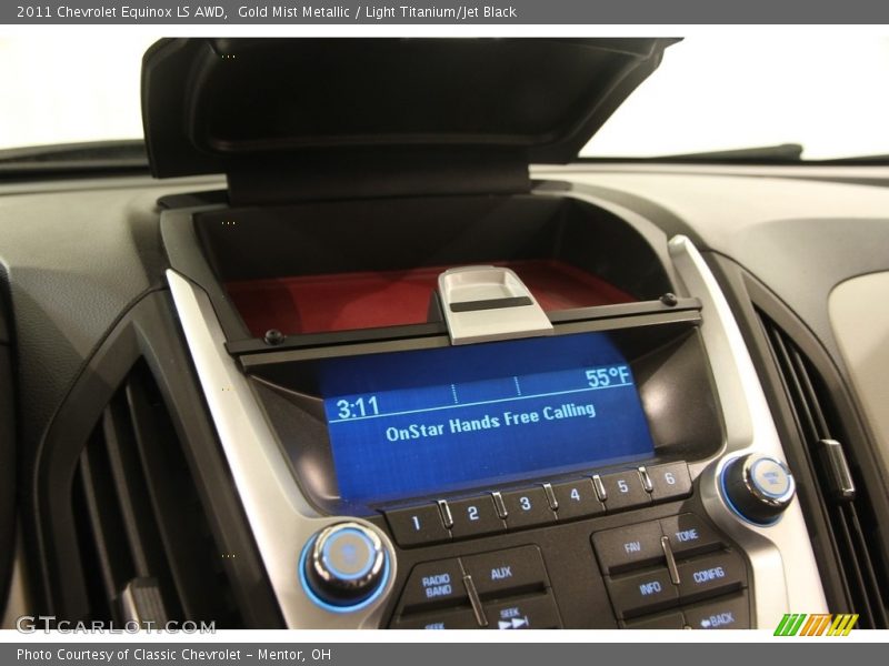 Gold Mist Metallic / Light Titanium/Jet Black 2011 Chevrolet Equinox LS AWD