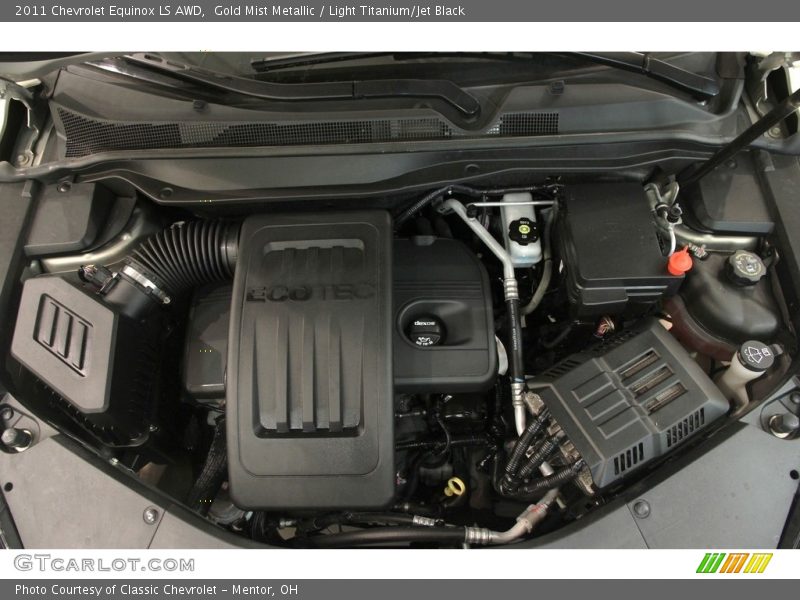 Gold Mist Metallic / Light Titanium/Jet Black 2011 Chevrolet Equinox LS AWD