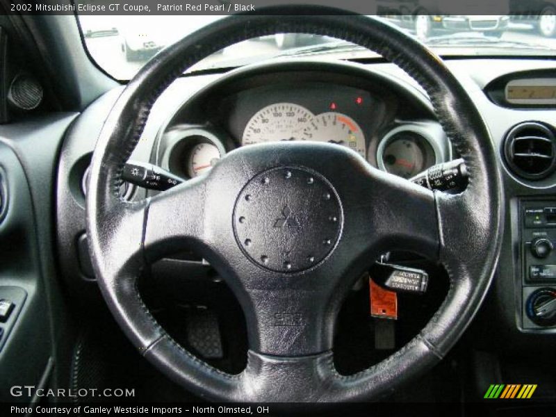 Patriot Red Pearl / Black 2002 Mitsubishi Eclipse GT Coupe