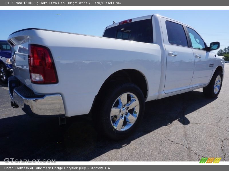 Bright White / Black/Diesel Gray 2017 Ram 1500 Big Horn Crew Cab