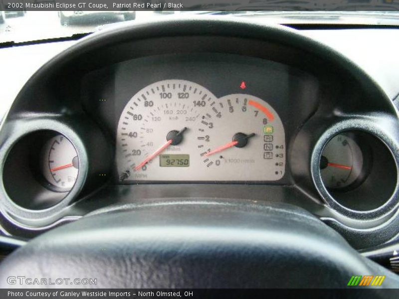 Patriot Red Pearl / Black 2002 Mitsubishi Eclipse GT Coupe
