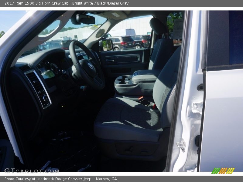 Bright White / Black/Diesel Gray 2017 Ram 1500 Big Horn Crew Cab