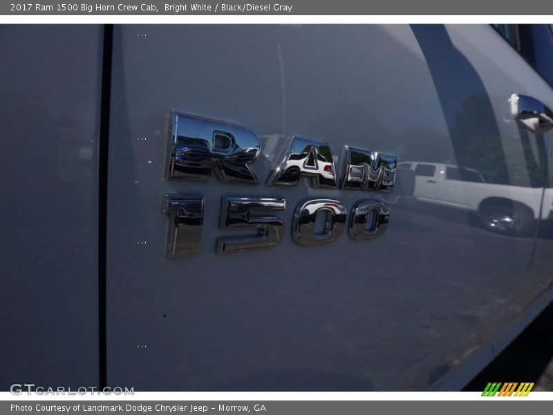 Bright White / Black/Diesel Gray 2017 Ram 1500 Big Horn Crew Cab