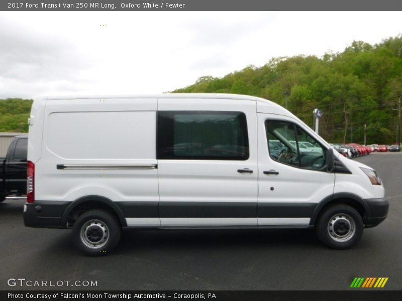 Oxford White / Pewter 2017 Ford Transit Van 250 MR Long
