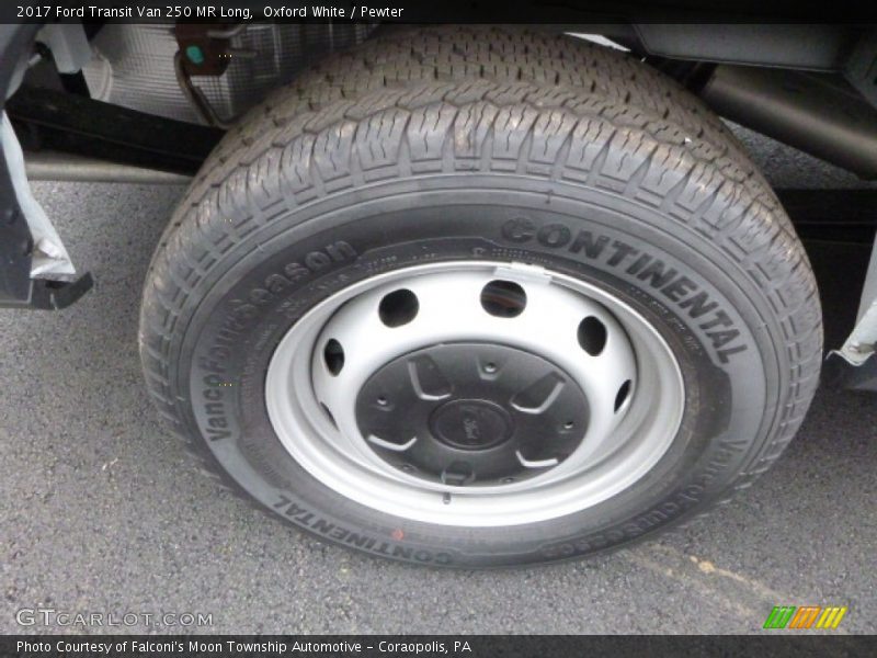 Oxford White / Pewter 2017 Ford Transit Van 250 MR Long