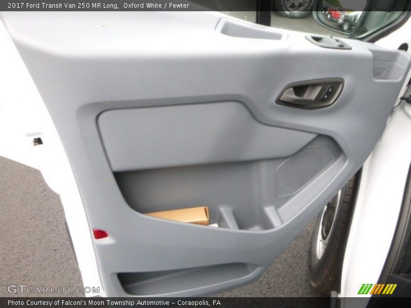 Oxford White / Pewter 2017 Ford Transit Van 250 MR Long