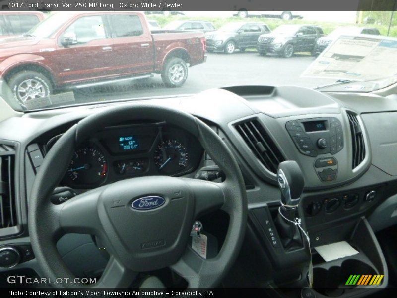 Oxford White / Pewter 2017 Ford Transit Van 250 MR Long