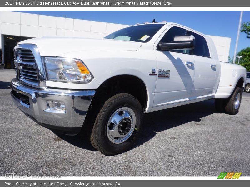 Front 3/4 View of 2017 3500 Big Horn Mega Cab 4x4 Dual Rear Wheel