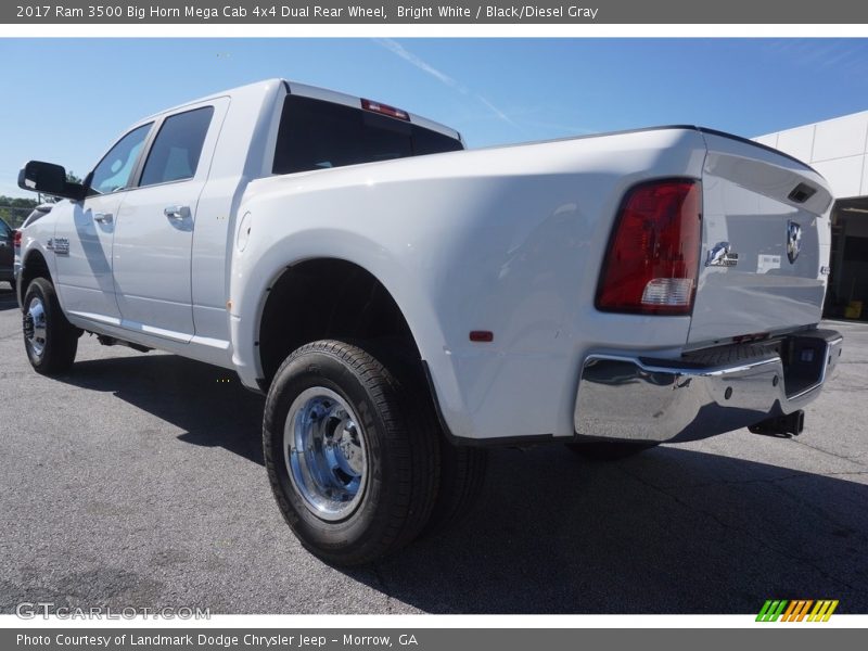 Bright White / Black/Diesel Gray 2017 Ram 3500 Big Horn Mega Cab 4x4 Dual Rear Wheel