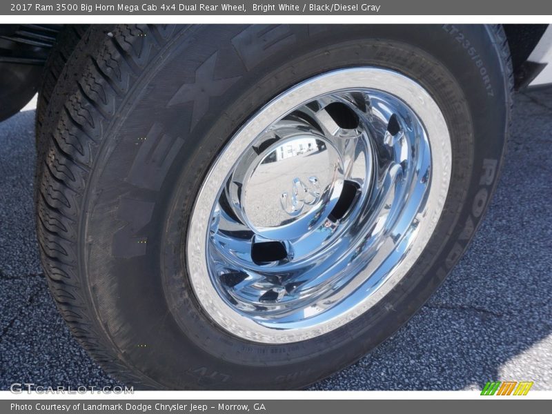 Bright White / Black/Diesel Gray 2017 Ram 3500 Big Horn Mega Cab 4x4 Dual Rear Wheel