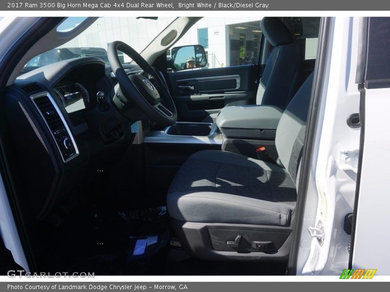 Bright White / Black/Diesel Gray 2017 Ram 3500 Big Horn Mega Cab 4x4 Dual Rear Wheel