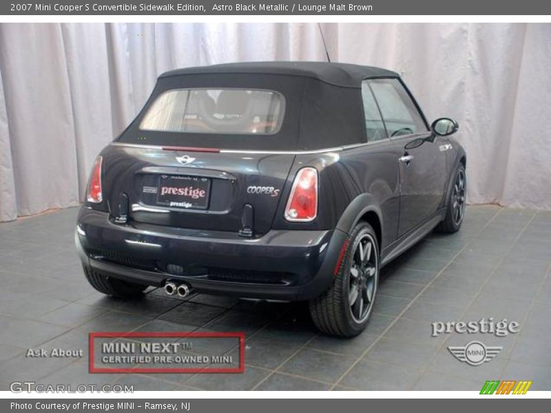Astro Black Metallic / Lounge Malt Brown 2007 Mini Cooper S Convertible Sidewalk Edition