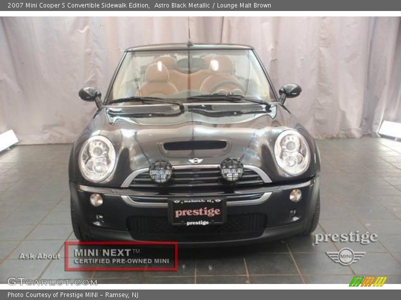 Astro Black Metallic / Lounge Malt Brown 2007 Mini Cooper S Convertible Sidewalk Edition