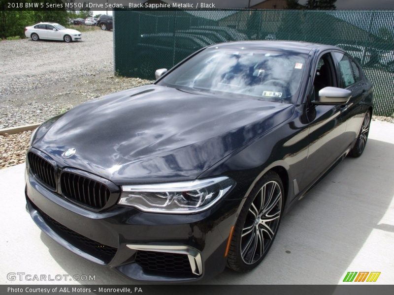 Black Sapphire Metallic / Black 2018 BMW 5 Series M550i xDrive Sedan