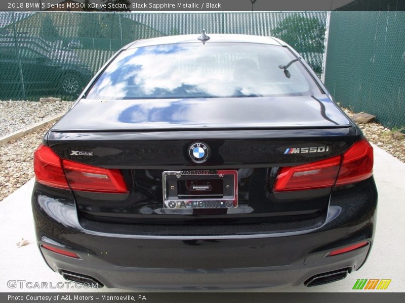 Black Sapphire Metallic / Black 2018 BMW 5 Series M550i xDrive Sedan