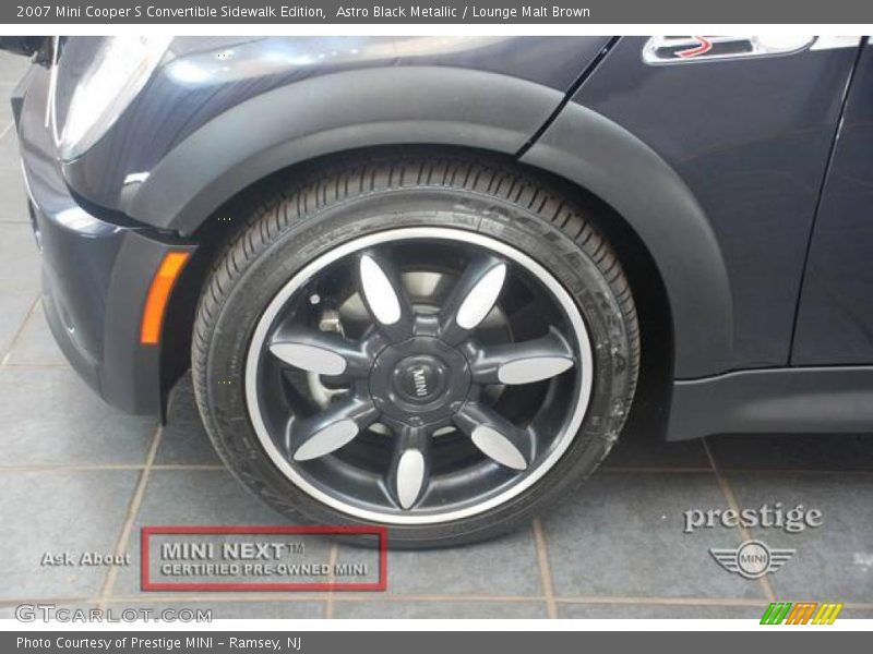 Astro Black Metallic / Lounge Malt Brown 2007 Mini Cooper S Convertible Sidewalk Edition